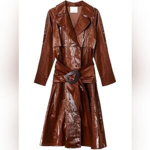 Tibi Brown Women's Trench Coat NWT